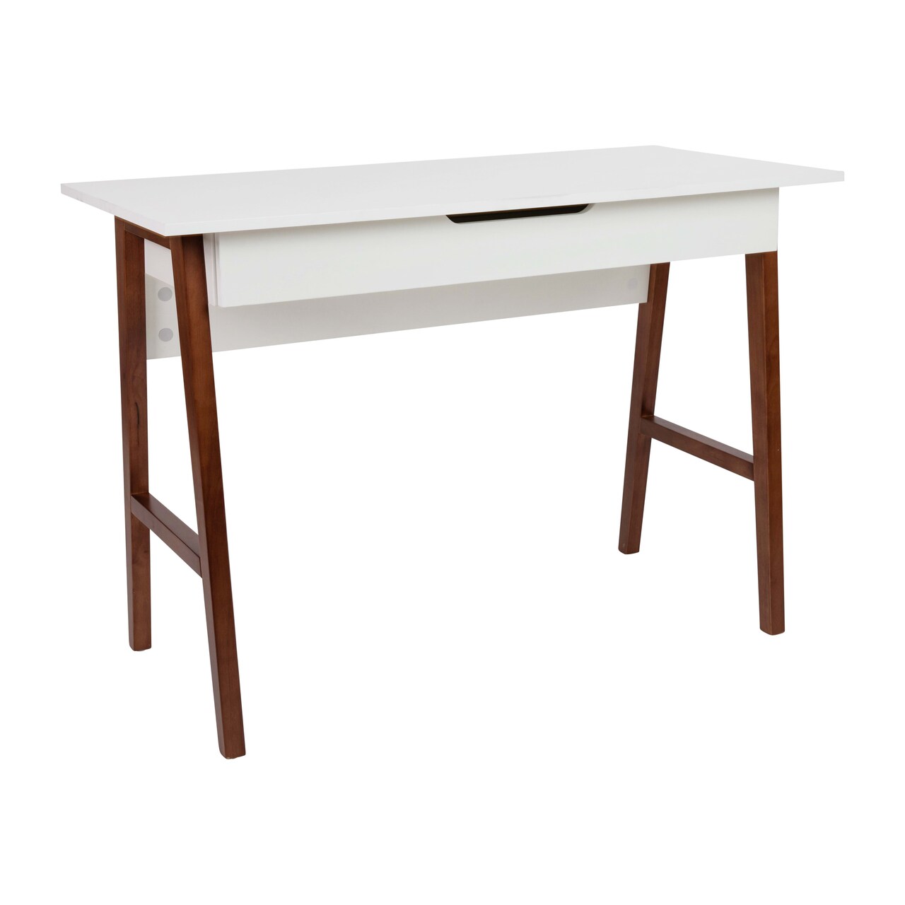 Merrick Lane Litchfield 42" Writing Desk with Divided Storage Drawer